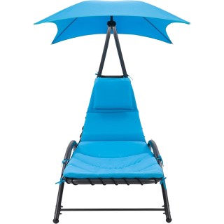 Ξαπλώστρα με Ομπρέλα Παραλίας Αιώρα Κήπου από Ατσάλι  91 x 170 x 17...