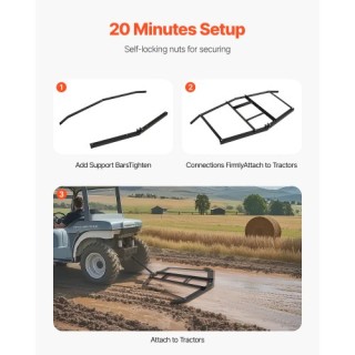 VEVOR Σύρομενη Οδοντωτή Δισκόπλακα 188 εκ. για ATV/UTV QYP74INCHESQ... VEVOR Σύρομενη Οδοντωτή Δισκόπλακα 188 εκ. για ATV/UTV QYP74INCHESQ...