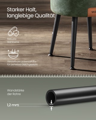 EKHO - Σκαμπό Αποθήκευσης, Δερμάτινο, Πράσινο VASAGLE EKHO - Σκαμπό Αποθήκευσης, Δερμάτινο, Πράσινο VASAGLE