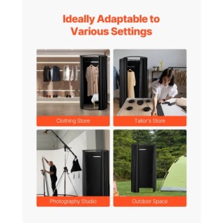 VEVOR Φορητό Δοκιμαστήριο Ιδιωτικότητας 39 x 37 x 79 εκ (Μαύρο) SYJ... VEVOR Φορητό Δοκιμαστήριο Ιδιωτικότητας 39 x 37 x 79 εκ (Μαύρο) SYJ...