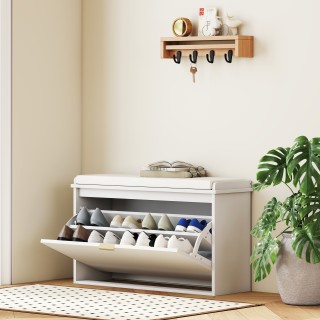 HOMCOM Πενταπλή Παπουτσοθήκη με Εσωτερικό Ράφι, από Ξύλο και Ύφασμα... HOMCOM Πενταπλή Παπουτσοθήκη με Εσωτερικό Ράφι, από Ξύλο και Ύφασμα...