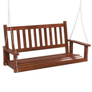 Διθέσια Ξύλινη Κούνια Βεράντας - Αντοχή έως 230 kg 136 x 67 x 63cm... Διθέσια Ξύλινη Κούνια Βεράντας - Αντοχή έως 230 kg 136 x 67 x 63cm...