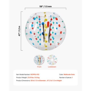 VEVOR Φουσκωτές Μπάλες Σούμο Ζορμπ για Υπαίθρια Παιχνίδια BSJGKDSZJ...