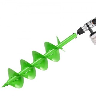 VEVOR Τρυπάνι Εδάφους 7.87 x 31.1 in Σπειροειδής Γεωτρύπανος Φύτευσ...