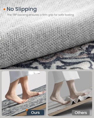 SONGMICS HOME Χαλί 60x90 εκ., Αντιολισθητικό, Πλενόμενο, Παραδοσιακ...