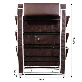 BAKAJI Παπουτσοθήκη Εξοικονόμησης Χώρου 6 Ραφιών 18 Ζευγών Ράφι Ατ... BAKAJI Παπουτσοθήκη Εξοικονόμησης Χώρου 6 Ραφιών 18 Ζευγών Ράφι Ατ...