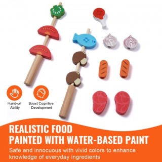 Σετ Ξύλινης Ψησταριάς Παιχνιδιού 21 Τεμ. VEVOR για Παιδιά με Ήχους ... Σετ Ξύλινης Ψησταριάς Παιχνιδιού 21 Τεμ. VEVOR για Παιδιά με Ήχους ...