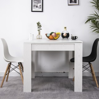 Τετράγωνο Τραπέζι Τραπεζαρίας Επεκτάσιμο με Άνοιγμα Βιβλίου 90 x 90...