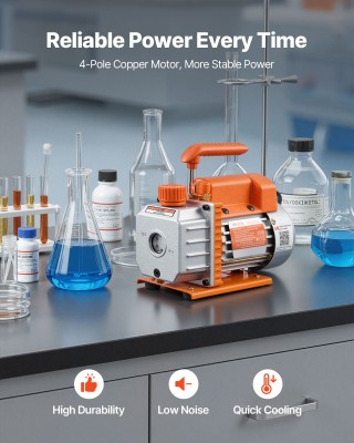 VEVOR Κιτ Κενού Ανοξείδωτου 11.36L με Αντλία 3.5 CFM ZKBYZKTTZDJ1C7...