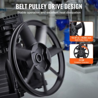 VEVOR Κεφαλή Αντλίας Αεροσυμπιεστή 3HP 5.8CFM @ 90PSI Δίδυμος Κύλι... VEVOR Κεφαλή Αντλίας Αεροσυμπιεστή 3HP 5.8CFM @ 90PSI Δίδυμος Κύλι...