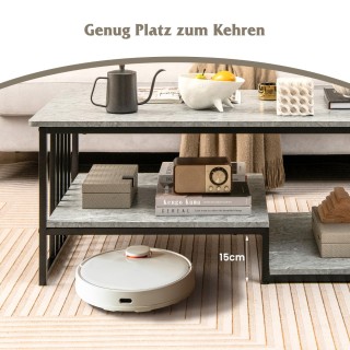 Costway Τραπέζι σαλονιού από τεχνητό μάρμαρο με ανοιχτό ράφι & μετα... Costway Τραπέζι σαλονιού από τεχνητό μάρμαρο με ανοιχτό ράφι & μετα...