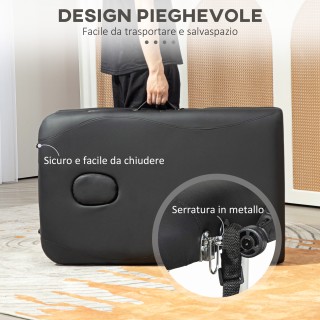 HOMCOM  Πτυσσόμενο Κρεβάτι Μασάζ με Ρυθμιζόμενο Ύψος, από Αλουμίνιο...