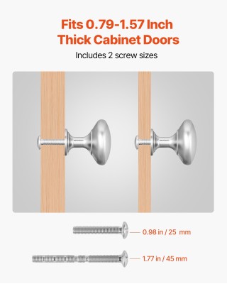 VEVOR Μανιταρόσχημα Νίκελ Πόμολα Ντουλαπιών 28 χιλ. (25 Τεμ.) CJXNJ... VEVOR Μανιταρόσχημα Νίκελ Πόμολα Ντουλαπιών 28 χιλ. (25 Τεμ.) CJXNJ...