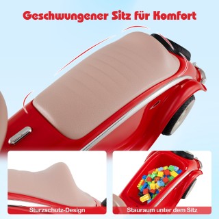 Costway Κλασικό Παιδικό Αυτοκίνητο με Τιμόνι, Κόρνα και LED Φανάρια...