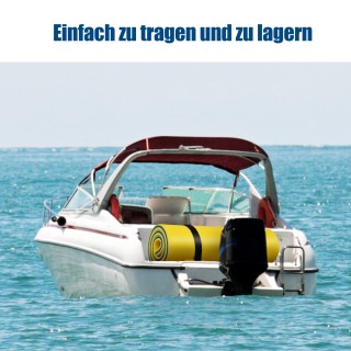 Costway Πλωτό Στρώμα Αφρού XPE 220 x 90 x 4 cm Κίτρινο+Μπλε OP70098YE