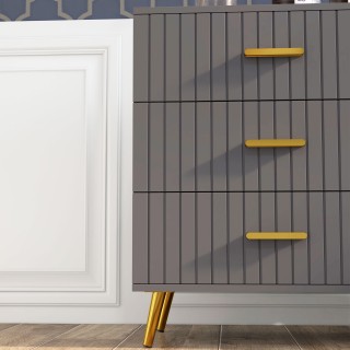 HOMCOM Συρταριέρα 3 Συρτάρια Μοντέρνα σε Ξύλο και Αλουμίνιο 60x40x7... HOMCOM Συρταριέρα 3 Συρτάρια Μοντέρνα σε Ξύλο και Αλουμίνιο 60x40x7...