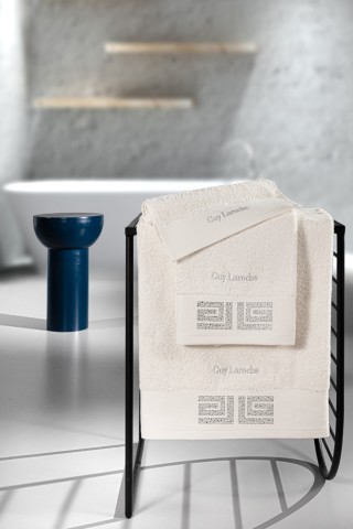 Guy Laroche Σετ 3τμχ Πετσέτες Marlen Ivory, 1131090224003 Guy Laroche Σετ 3τμχ Πετσέτες Marlen Ivory, 1131090224003