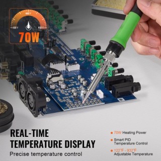 VEVOR Σταθμός Κολλητηριού 70W LCD 50°C-500°C LTZDYX70WWHJ42XAYV2 VEVOR Σταθμός Κολλητηριού 70W LCD 50°C-500°C LTZDYX70WWHJ42XAYV2