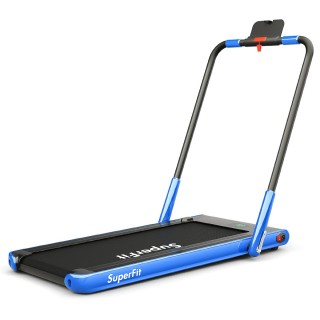 Costway  Πτυσσόμενος Διάδρομος Γυμναστικής 2-σε-1 με LED Οθόνη & Bl...