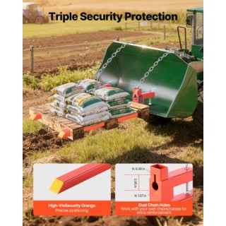 VEVOR Περόνες Παλέτας 907 kg, Συνολικό Μήκος 109 cm, Βαρέως Τύπου γ...