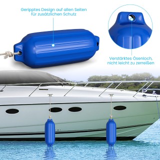 Costway  Ναυτικός Προστατευτικός Προφυλακτήρας PVC με Ενισχυμένη Αν...