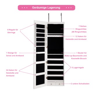 Costway Καθρέφτης Τοίχου με LED Φωτισμό 120 x 35,5 x 10 cm Μαύρο/Λε... Costway Καθρέφτης Τοίχου με LED Φωτισμό 120 x 35,5 x 10 cm Μαύρο/Λε...