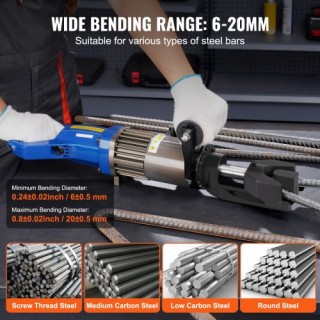 VEVOR Ηλεκτρική Υδραυλική Μηχανή Κάμψης Οπλισμού 1500W έως 20mm ST... VEVOR Ηλεκτρική Υδραυλική Μηχανή Κάμψης Οπλισμού 1500W έως 20mm ST...