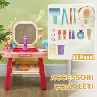 AIYAPLAY Τραπέζι Καλλωπισμού για Κορίτσια 3-6 Ετών με Ακρυλικό Καθ... AIYAPLAY Τραπέζι Καλλωπισμού για Κορίτσια 3-6 Ετών με Ακρυλικό Καθ...