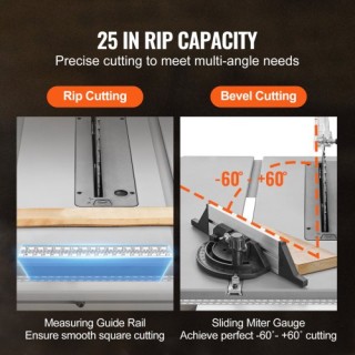 VEVOR 10 Επιτραπέζιο Πριόνι Ξυλουργικής 4400RPM 25 Rip Capacity ZL... VEVOR 10 Επιτραπέζιο Πριόνι Ξυλουργικής 4400RPM 25 Rip Capacity ZL...