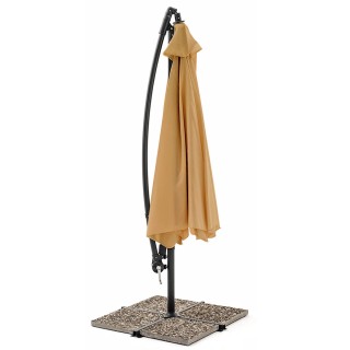 BAKAJI Ομπρελόκηπος Αποκεντρωμένος 3x3 Μόκα Κάλυμμα με κρέμασμα Κο... BAKAJI Ομπρελόκηπος Αποκεντρωμένος 3x3 Μόκα Κάλυμμα με κρέμασμα Κο...