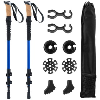 Costway Ρυθμιζόμενα Μπαστούνια Πεζοπορίας με Λαβές EVA & Φυσικό Φελ... Costway Ρυθμιζόμενα Μπαστούνια Πεζοπορίας με Λαβές EVA & Φυσικό Φελ...