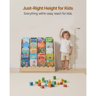 VEVOR Βιβλιοθήκη Montessori 5 Επιπέδων με Κρεμάστρες ETCWJJZMZ3146E...