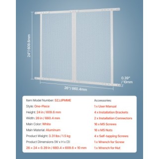 VEVOR Προστατευτικό Πόρτας RV για Κατοικίδια Λευκό YPSFCPMMJSH2Z2AVNV0 VEVOR Προστατευτικό Πόρτας RV για Κατοικίδια Λευκό YPSFCPMMJSH2Z2AVNV0