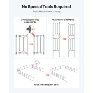 VEVOR Μεταλλική Κήπου Αψίδα για Αναρριχώμενα Φυτά 94.5 x 98.5 x 15.... VEVOR Μεταλλική Κήπου Αψίδα για Αναρριχώμενα Φυτά 94.5 x 98.5 x 15....