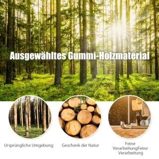 Costway Κρεμάστρα με 8 γάντζους, ξύλινη ρυθμιζόμενη σε ύψος 175 cm,...