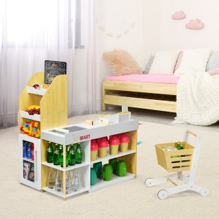 Costway Παιδικό Σετ Σούπερ Μάρκετ με Καρότσι και Ταμειακή Μηχανή γι... Costway Παιδικό Σετ Σούπερ Μάρκετ με Καρότσι και Ταμειακή Μηχανή γι...