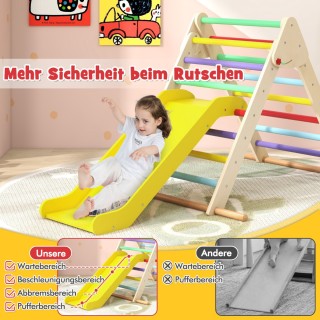 Costway Σετ Αναρρίχησης Pikler με Τσουλήθρα και Πτυσσόμενη Σκάλα γι...