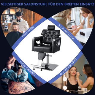 Costway Ρυθμιζόμενη Καρέκλα Κομμωτηρίου με Υποστηριζόμενη Πλάτη και... Costway Ρυθμιζόμενη Καρέκλα Κομμωτηρίου με Υποστηριζόμενη Πλάτη και...