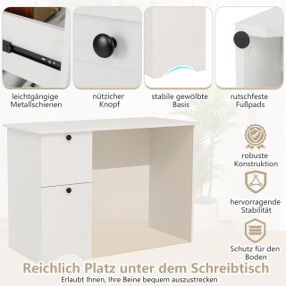 Costway Πολυλειτουργικό Γραφείο Υπολογιστή με Ευρύχωρη Επιφάνεια κα... Costway Πολυλειτουργικό Γραφείο Υπολογιστή με Ευρύχωρη Επιφάνεια κα...