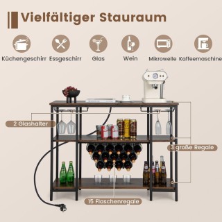 Costway Πολυλειτουργική Κάβα Κρασιών με Ενσωματωμένο Σταθμό Φόρτισ... Costway Πολυλειτουργική Κάβα Κρασιών με Ενσωματωμένο Σταθμό Φόρτισ...
