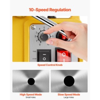 VEVOR Μαγνητικό Δράπανο 1200W 1.6 in Κίτρινο CLZJP2JT40MM4PKJVV2