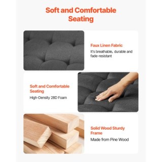 VEVOR Μεγάλος Τετράγωνος Οθωμανικός Καναπές Τραπεζάκι Καφέ BYJDFXWS... VEVOR Μεγάλος Τετράγωνος Οθωμανικός Καναπές Τραπεζάκι Καφέ BYJDFXWS...