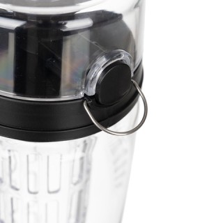 Trizand Αθλητικό Μπουκάλι Νερού με Φρουτοθήκη 1L Ματ Διάφανο/Μαύρο ...