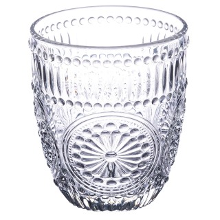 Galileo Σετ 2 ποτήρια νερού 330 ml από γυαλί με ανάγλυφο γεωμετρικό...