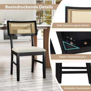 Costway Σετ 2 Καρεκλών Τραπεζαρίας με Επενδυμένο Κάθισμα και Πόδια ... Costway Σετ 2 Καρεκλών Τραπεζαρίας με Επενδυμένο Κάθισμα και Πόδια ...