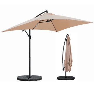 BAKAJI Ομπρέλα Κήπου με Πλευρικό Πάλο Κάλυμμα από Πολυεστέρα Καπου... BAKAJI Ομπρέλα Κήπου με Πλευρικό Πάλο Κάλυμμα από Πολυεστέρα Καπου...