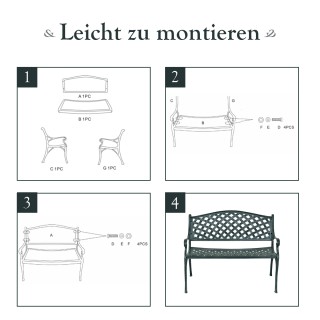 Costway Πάγκος κήπου αλουμινίου με μπράτσα, αντικέ πράσινο, 103 x ... Costway Πάγκος κήπου αλουμινίου με μπράτσα, αντικέ πράσινο, 103 x ...