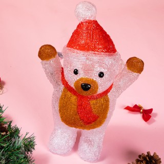 BAKAJI Ορθοστατούσα Ακρυλική Φιγούρα Αρκουδάκι με LED για Χριστούγε... BAKAJI Ορθοστατούσα Ακρυλική Φιγούρα Αρκουδάκι με LED για Χριστούγε...