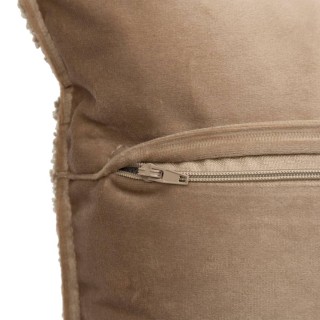 Atmosphera Μαξιλάρι Διακοσμητικό Μπεζ Μπουκλέ με Φερμουάρ (45x45) 2...