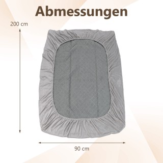 Costway Προστατευτικό στρώματος υπερ-απαλό κάλυμμα με βαθιές τσέπε... Costway Προστατευτικό στρώματος υπερ-απαλό κάλυμμα με βαθιές τσέπε...